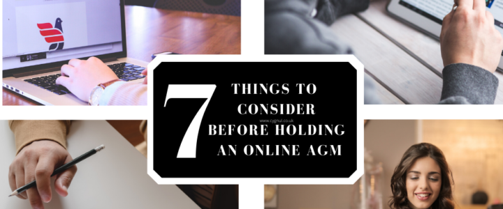 7 Things To Consider Before Holding An Online AGM